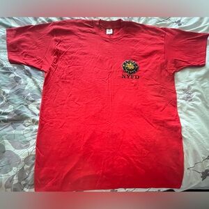 NYFD T Shirt Adult XL Red Patch Made In The USA